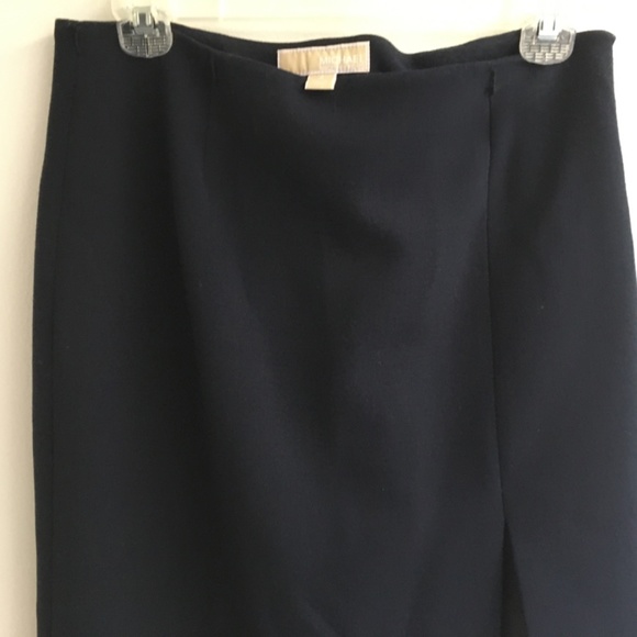 Michael Kors long navy elegant side-slit skirt - Picture 3 of 10